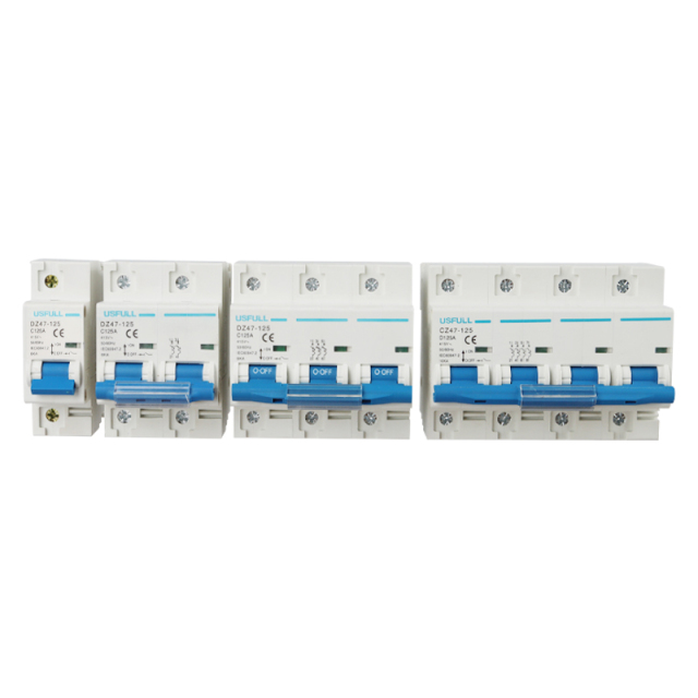 Miniature Circuit Breaker DZ47-125 (NC100H) 80A-125A High Breaking Capacity 6kA Lighting and Motor Distribution Systems USFULL