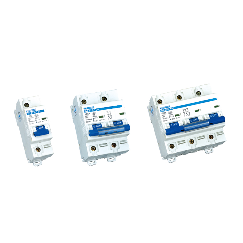 NC100H Series Miniature Circuit Breaker High Breaking Capacity Rapid Tripping Protection for AC Power Systems