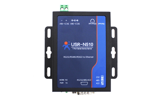 1-Port Ethernet Device Server USR-N510 Bi-Directional RS232/485/422 to Network Transparent Transmission for Industrial Automation and Smart Energy Systems