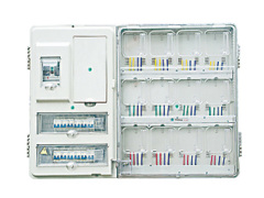 Single-phase Twelve-bit Prepaid Meter Box Left and Right Structure Main Switch 225A Circuit Breaker Configuration for Energy Metering Systems