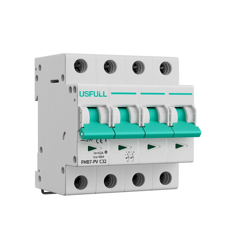 USFULL DC Breaker 6A-63A 12V-1000V PV Solar Energy Storage System Protection Circuit Breaker FMB7-PV Series