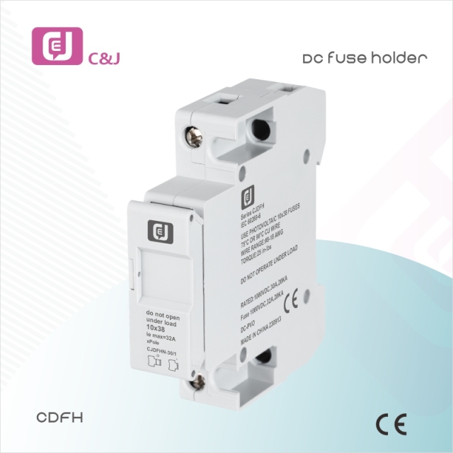 DC Fuse Holder 10x38mm 1000V 30A Solar PV System Protection for Inverters and Distribution Panels