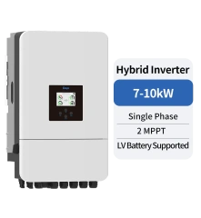 Single Phase Hybrid Inverter 7-10kW LV Battery Support for Solar Energy Storage Systems