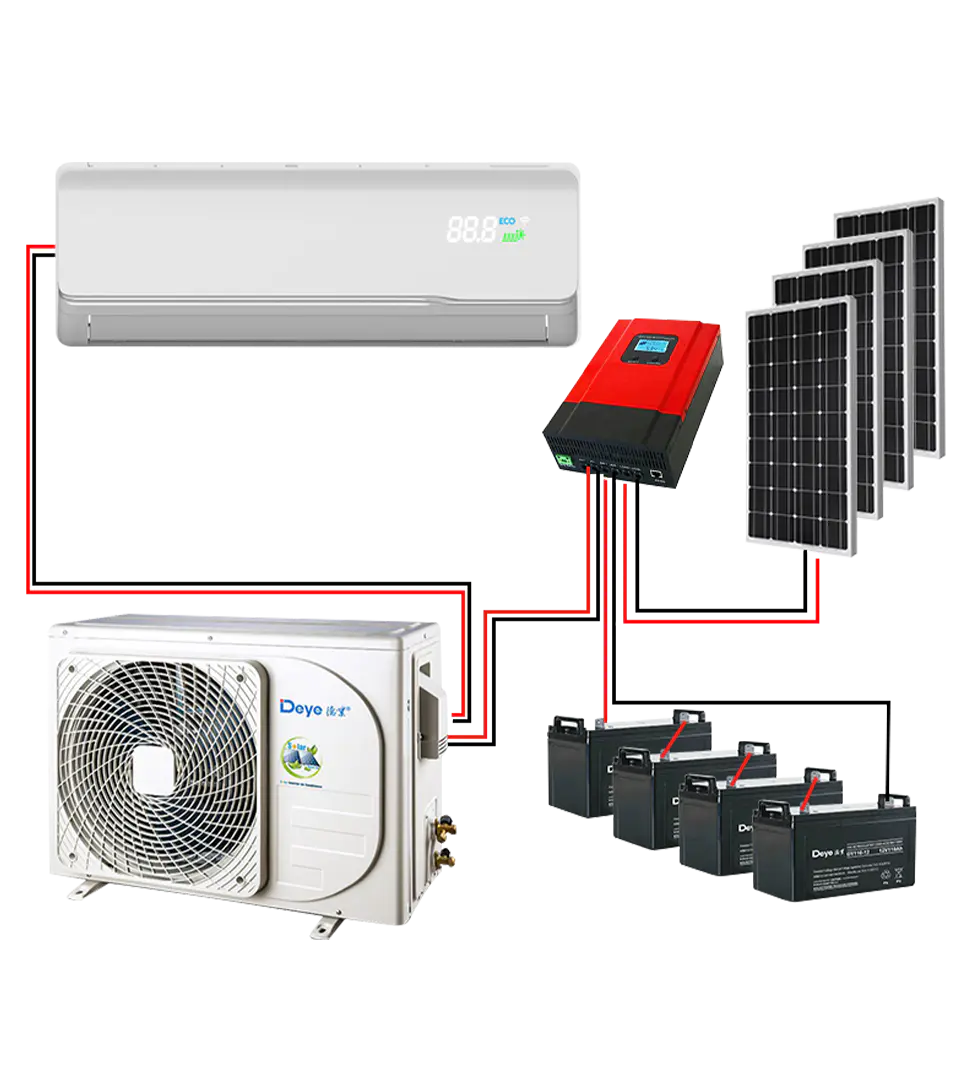 DC48V Solar Air Conditioner Pure Off-Grid High Efficiency for Wide Temperature Range Applications