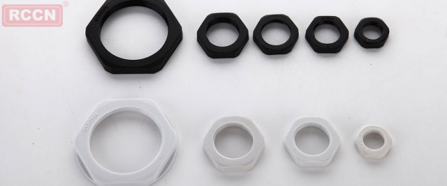 RCCN Nylon Lock Nut LN Metric and PG Thread Sizes Flame Retardant Fixing Nut for Cable Glands in Battery and Energy Storage Systems