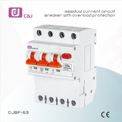 Residual Current Circuit Breaker 3P+N 6kA High Break Capacity for Low-Voltage Electrical Systems Protection