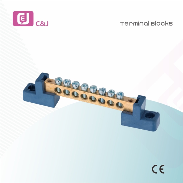 Brass Block Wire Connector Bridge Busbar Terminal Block for Power Distribution Box in Energy Storage Systems