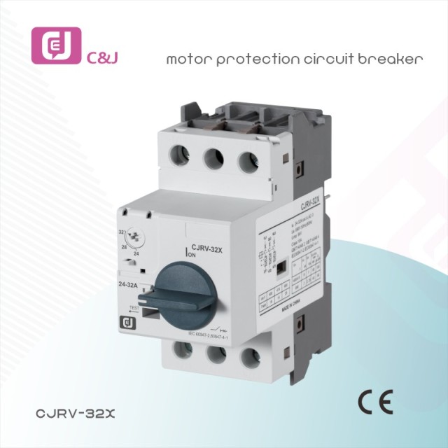 CJRV-32X MPCB 25-32A Motor Protection Circuit Breaker Overload Short Circuit Protection for Three-Phase Asynchronous Motors