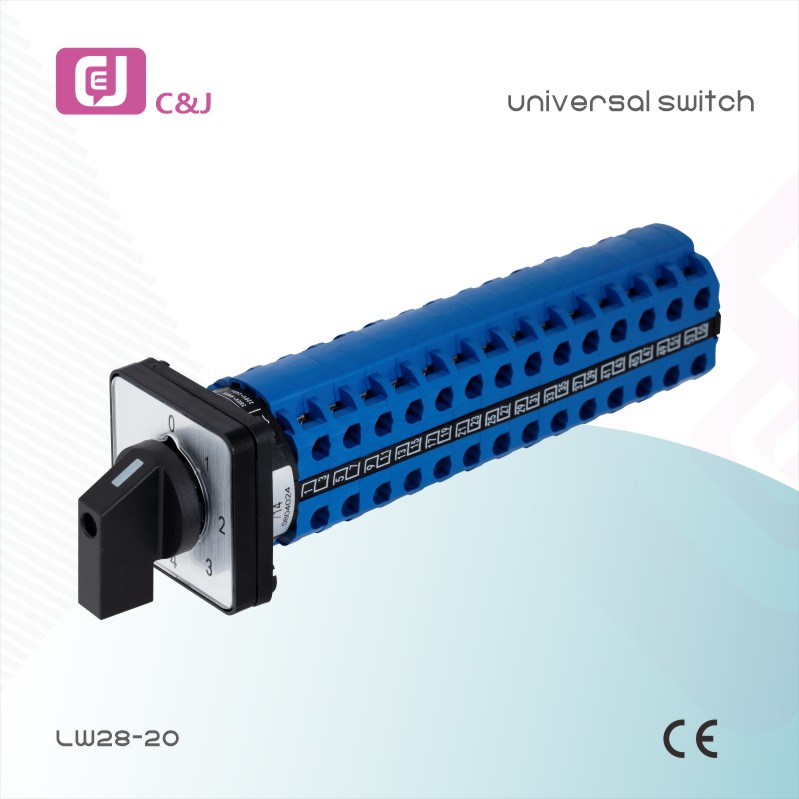 LW28-20 Series Universal Conversion Switch Three Gears Dual Power Supply Switching for Electrical Circuit Control in Renewable Energy Systems