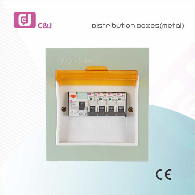 Pz-30 Electrical Metal Distribution Box Household Air Switch Box with 4-36ways Powder Coated Steel Flush or Surface Mounting for Indoor Use in Residential and Commercial Buildings