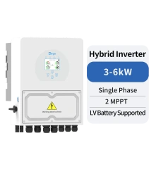 Single Phase Hybrid Inverter 3-6kW 2 MPPT Low Voltage Battery Support Solar Energy Storage System