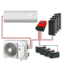 DC48V Solar Air Conditioner Pure Off-Grid High Efficiency for Wide Temperature Range Applications