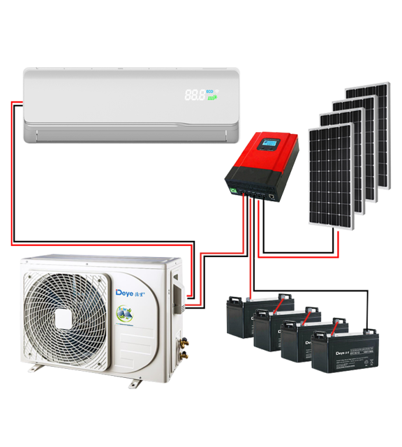 DC48V Solar Air Conditioner Pure Off-Grid High Efficiency for Wide Temperature Range Applications