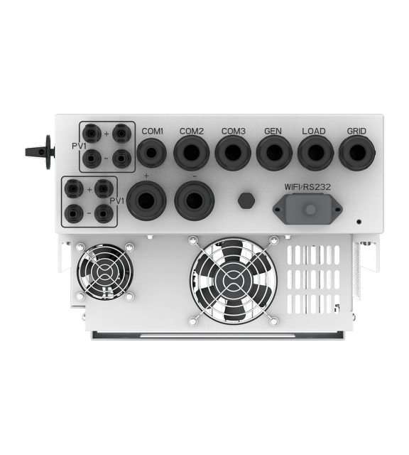 Single Phase Hybrid Inverter 3.6-10kW 2 MPPT LV Battery Supported Solar Power System Deye