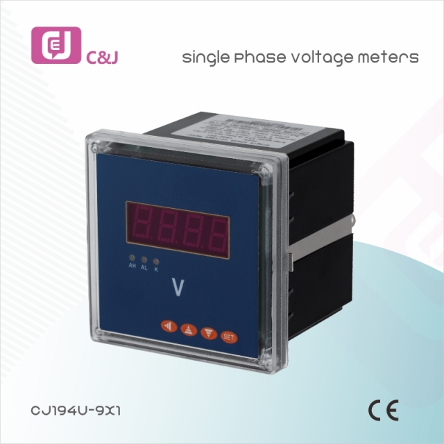 CJ194U-9X1 AC Measuring Voltage Power Grid Energy Meter Single Phase Voltage Meter Programmable With LED Display For Power Grid Automation Systems