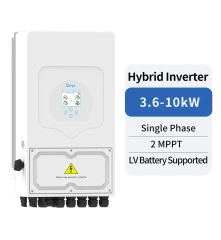 Single Phase Hybrid Inverter 3.6-10kW 2 MPPT LV Battery Supported Solar Power System Deye