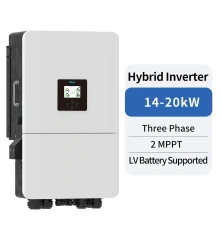 Three Phase Hybrid Inverter 14-20kW 2 MPPT 40-60V 260-350A Solar Storage Battery Inverter for Residential and Commercial Energy Systems