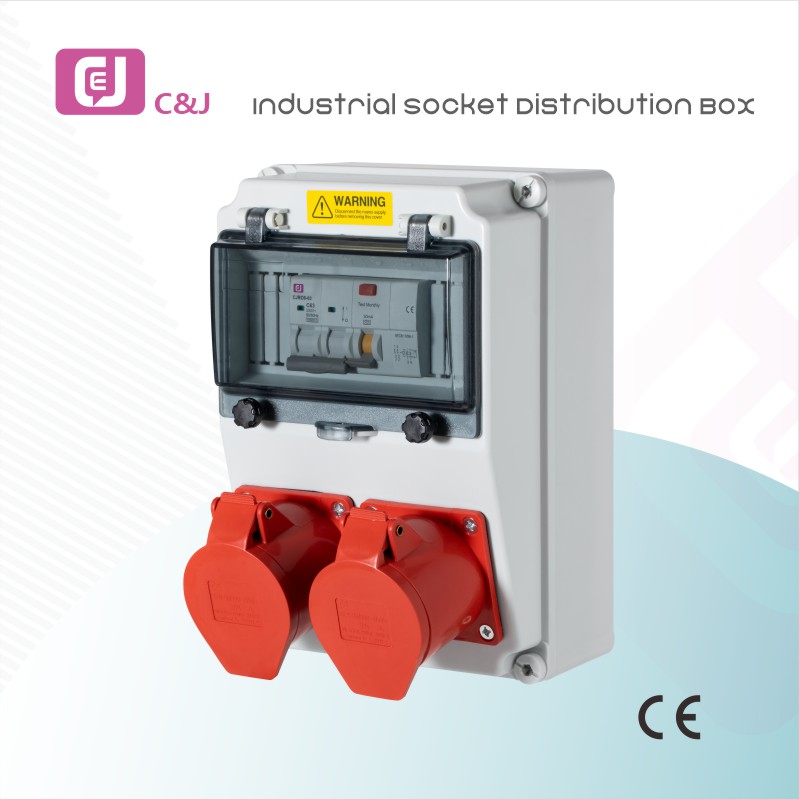 Factory Price IP67 Waterproof and Dustproof Industrial Socket Distribution Box for Outdoor Construction and Automation Equipment