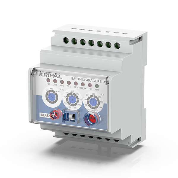 KLR523 Leakage Relay 30mA-30A Sensitivity 0-3s Delay Leakage Protection for Battery Energy Storage Systems Kripal