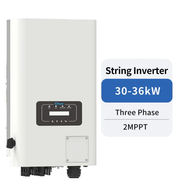 Three Phase Solar Inverter 30-36kW 2 MPPT for Grid-Tied and Zero Export Applications Deye