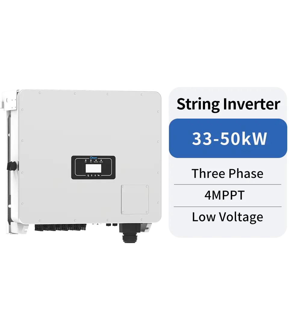 SUN-33/35/40/45/50K-G04P3-EU-AM4-LV 3-Phase Solar Inverter 127V/220V 50/60Hz Zero Export VSG Application Deye