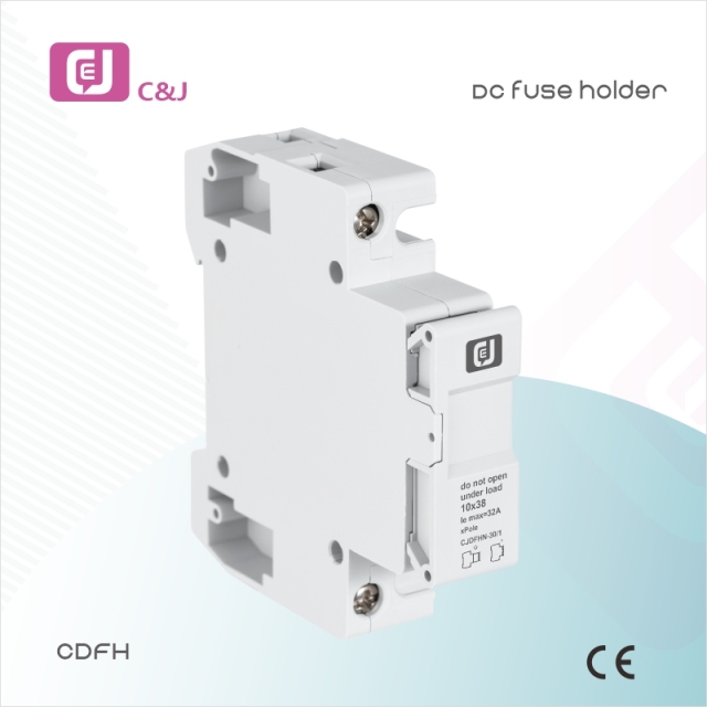 DC Fuse Holder 10x38mm 1000V 30A Solar PV System Protection for Inverters and Distribution Panels