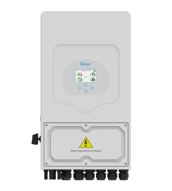 Single Phase Hybrid Inverter 3.6-10kW 2 MPPT LV Battery Supported Solar Power System Deye