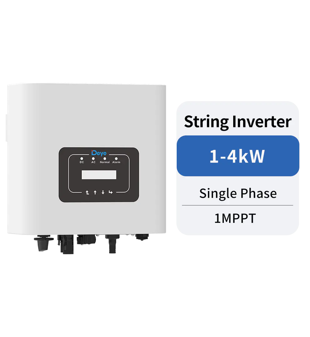 SUN-1/1.5/2/2.2/2.5/2.7/3/3.3/3.6/4K-G04P1-EU-AM1 Single Phase 1-4kW Inverter with 1 MPPT for Solar PV Grid-Tied Systems