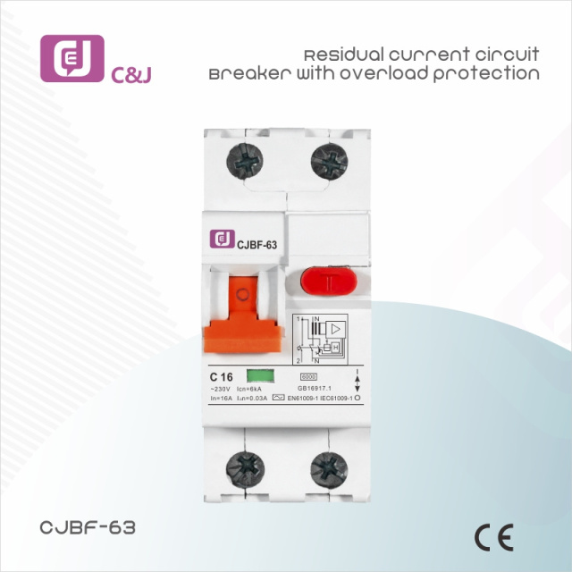 Residual Current Circuit Breaker 3P+N 6kA High Break Capacity for Low-Voltage Electrical Systems Protection