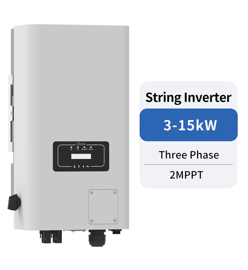 Three Phase Inverter 3-15kW 2 MPPT Grid-Tied Solar PV System Deye