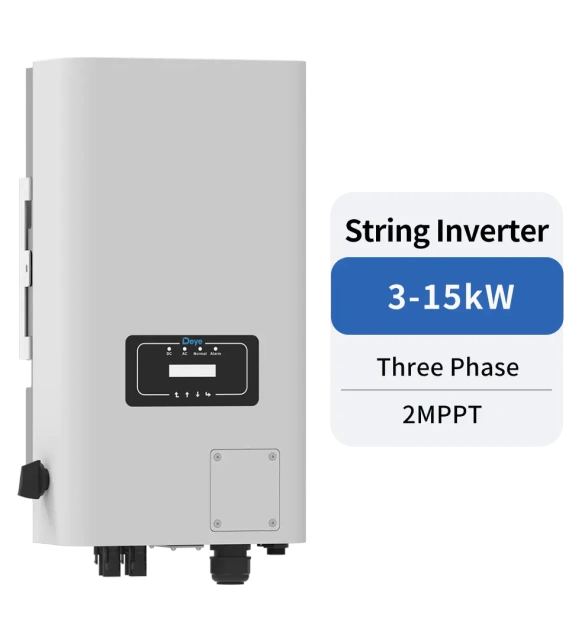 Three Phase Inverter 3-15kW 2 MPPT Grid-Tied Solar PV System Deye