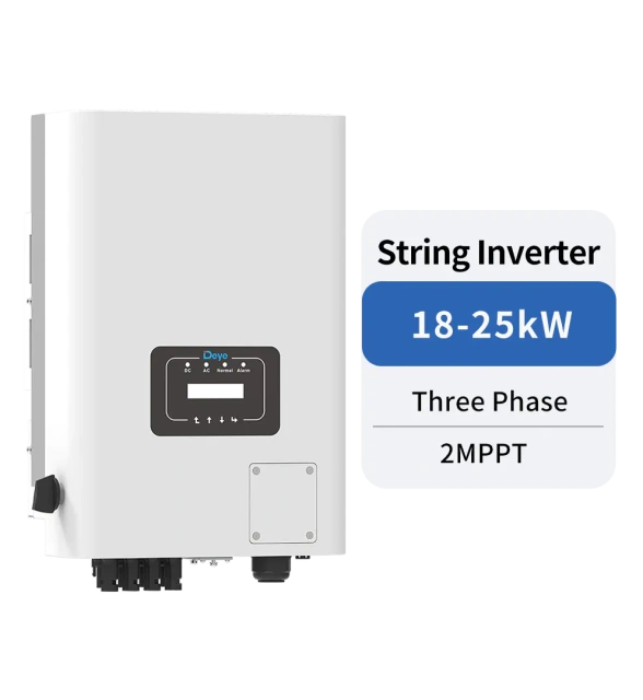 SUN-18/20/22/23/25K-G05 Three Phase 18-25kW 2 MPPT Solar Grid-Tied Inverter for Commercial and Industrial PV Systems