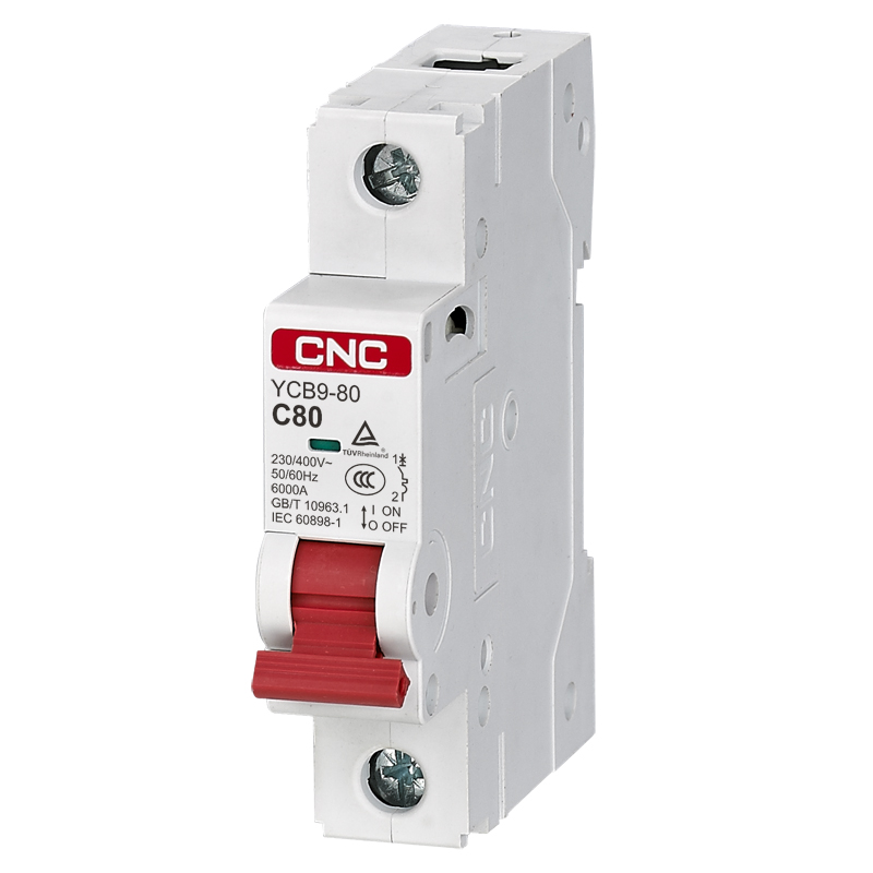 YCB9-80(H) MCB 10kA High Breaking Capacity 20000 Mechanical Life Circuit Protection TUV CE Certified