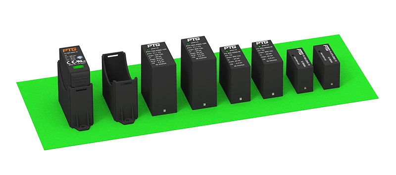 Surge Protective Device (SPD) Series T2 High Current Capacity for AC Power Systems PTG