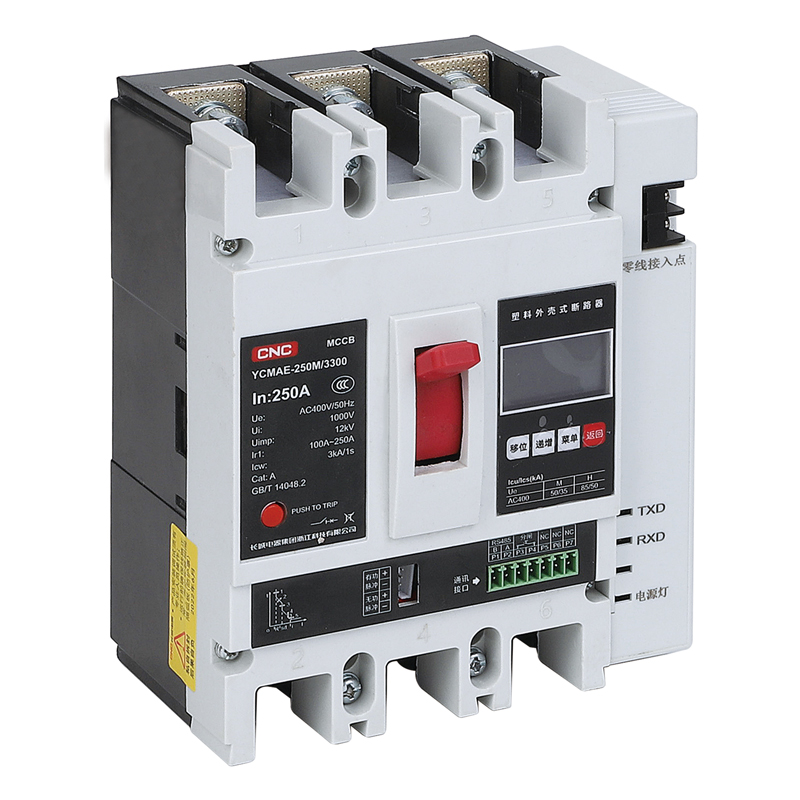 YCMAE Electronic Type MCCB High-Precision Metering Module Overload Protection Circuit Breaker for Energy Storage Systems
