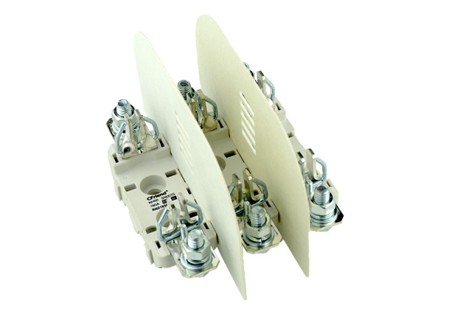 SN003S High-Voltage Flame Retardant Fuse Holder with Bolt and Rail Mounting for Energy Storage Systems