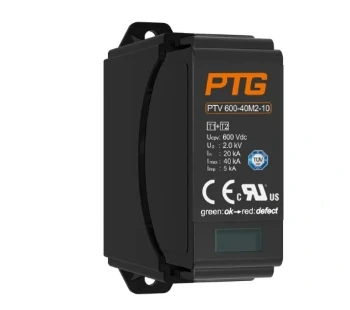 SPD with Base on-PCB Pluggable Window Indication Remote Alarm PV System Protection