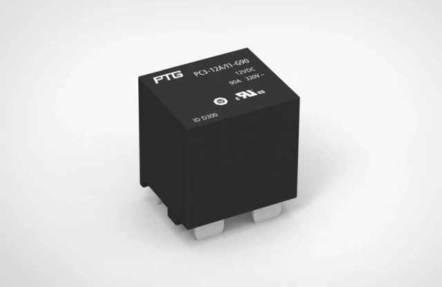 AC Relay High Load Capacity Low Temperature Rise for Solar PV Systems and EV Charging Stations PTG