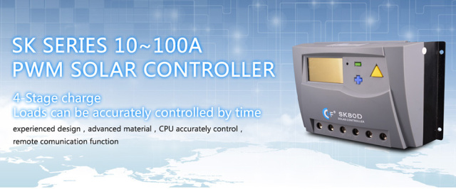 SK60D Intelligent Solar Charge Controller 60A 12/24V PWM Regulator for Solar Energy Systems
