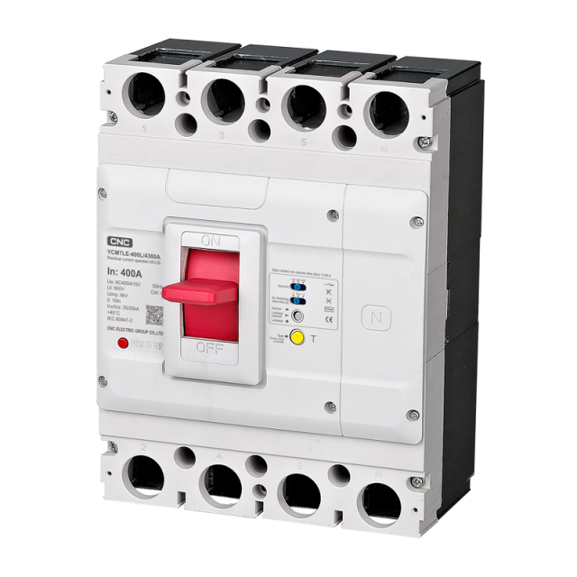 YCM7LE RCBO High-End Surface Design 4P Circuit Breaker for Energy Storage Systems