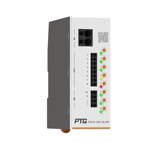 8 Channels Remote Reset Electronic Circuit Breaker Industrial Overload Short Circuit Protection PECB-8C-24DC/10A-NOR