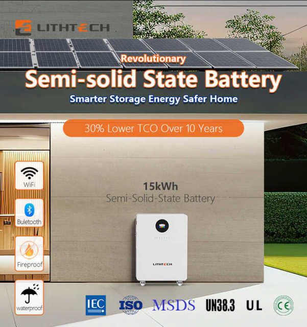 Lithium Semi Solid Battery 314AH 51.2V 15KWH 48V 300AH Fast Delivery RoHS CE Certified EU Warehouse Stock LITHTECH