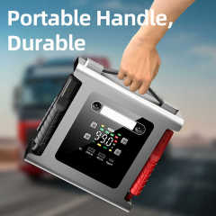 Heavy Duty 12/24V Jump Starter 12428A Peak Current 56000mAh Emergency Car Battery Booster Truck Motorcycle Passenger Car DN313