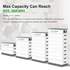 Off-Grid Solar Energy Storage Power System 48V 51.2V 400Ah 20kWh Stacked LiFePO4 Battery for Home Energy Storage GSL ENERGY
