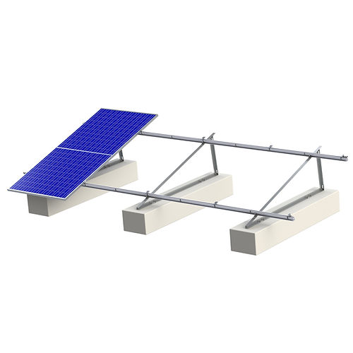 Flat Roof Triangle Solar Mounting Durable Aluminum Alloy 6063-T5 Corrosion Resistant for Commercial Solar Panel Installation Fuyesen