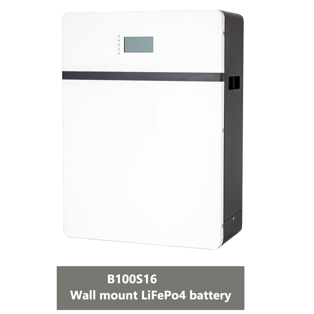 Fuyesen 5-15KW B100S16 Home Energy Storage LiFePO4 Battery with 51.2V/48V High Safety Long Life Wall-Mounted for Solar Power Systems