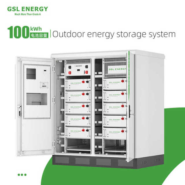 High Voltage Industrial Commercial Energy Storage Systems OEM Lithium Ion LiFePO4 Batteries Hybrid On-Off HV Battery 80kWh 100A Air Cooling GSL ENERGY