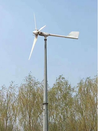 3kw Horizontal Home Wind Turbine Generator Rare Earth Permanent Magnet High Efficiency Low Noise 45dB Residential Commercial Use Amgenergia