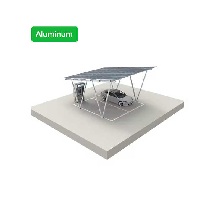Solar Carport 10KW PV Mounting System Waterproof Aluminum Carport for Open Ground Solar Installation SolarFirst