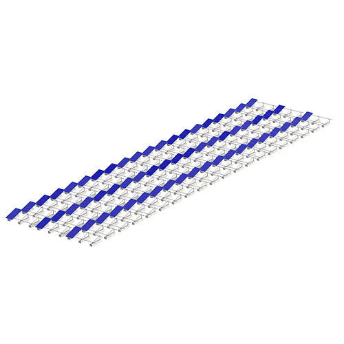 Flat Roof Triangle Solar Mounting Durable Aluminum Alloy 6063-T5 Corrosion Resistant for Commercial Solar Panel Installation Fuyesen